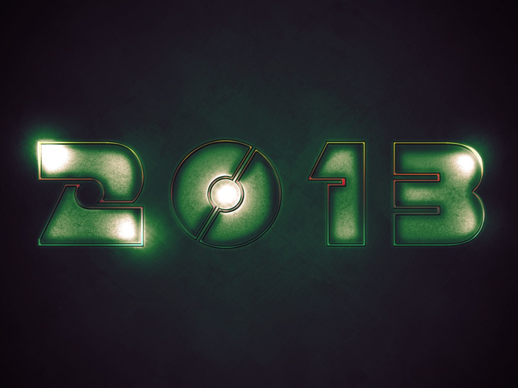 2013 New Year theme creative wallpaper(1) #10 - 1024x768