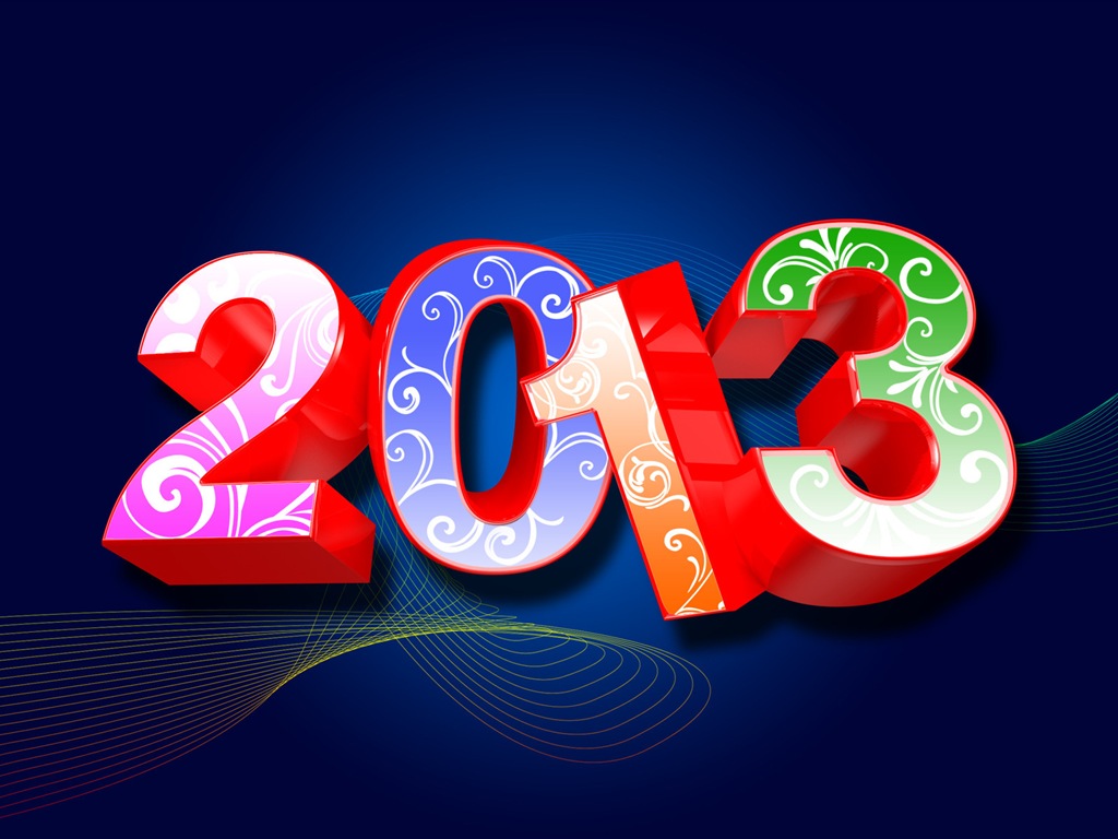 2013 New Year theme creative wallpaper(1) #12 - 1024x768