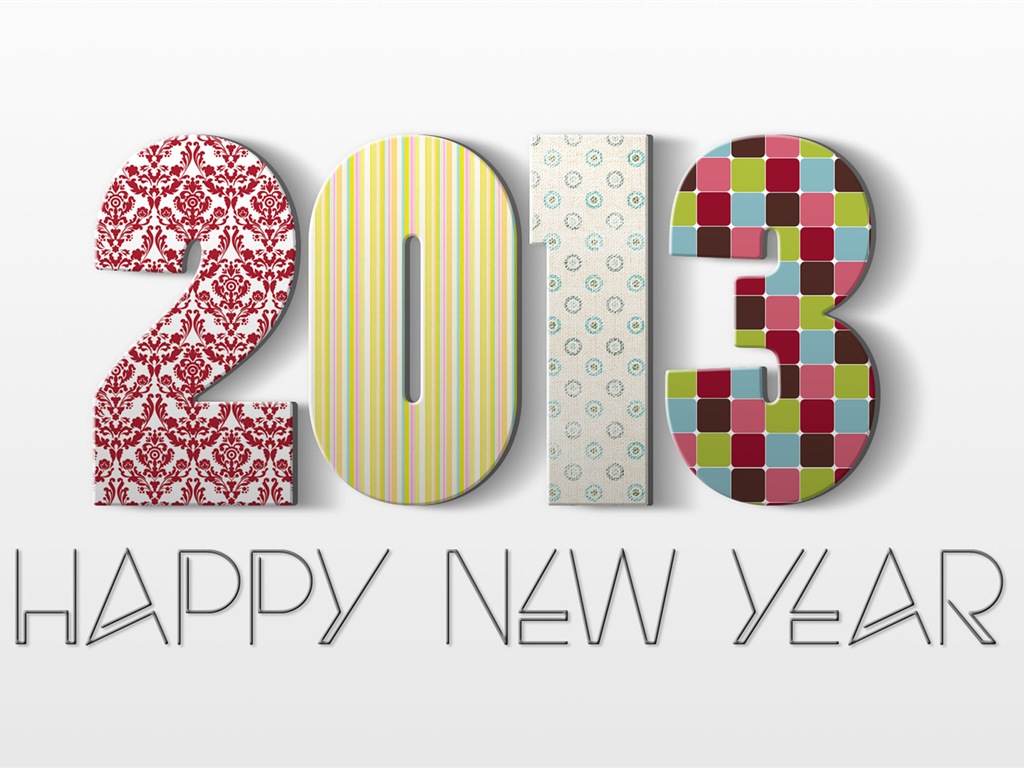 2013 New Year theme creative wallpaper(1) #15 - 1024x768