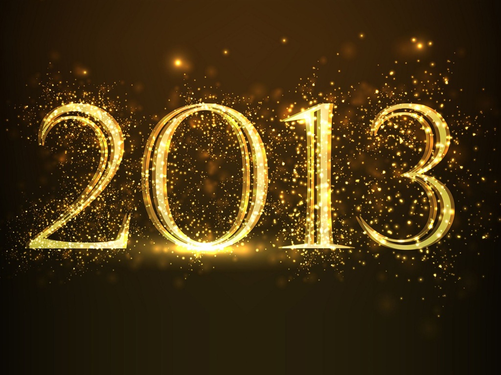 2013 New Year theme creative wallpaper(2) #1 - 1024x768