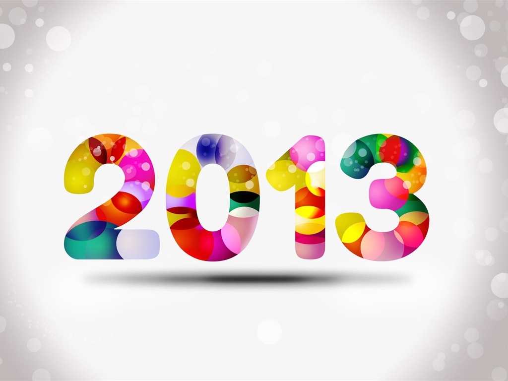 2013 New Year theme creative wallpaper(2) #4 - 1024x768