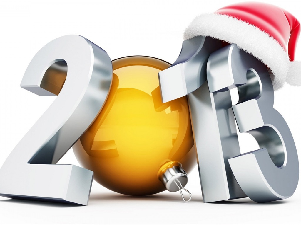 2013 New Year theme creative wallpaper(2) #7 - 1024x768