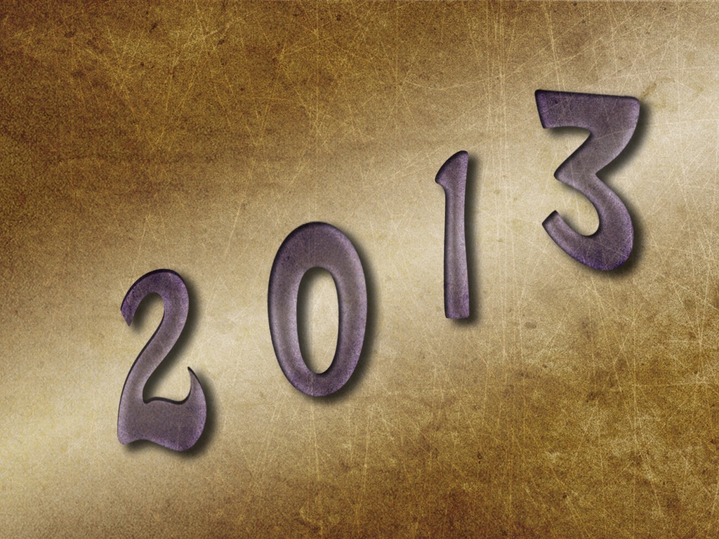 2013 New Year theme creative wallpaper(2) #8 - 1024x768