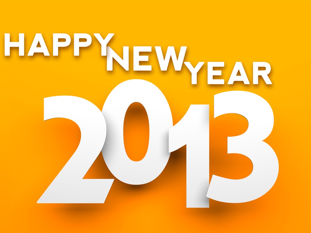 2013 New Year theme creative wallpaper(2) #9 - 1024x768