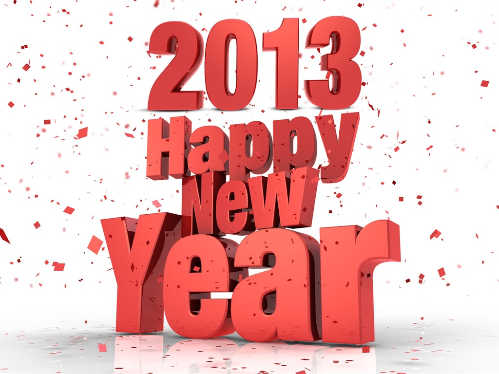 2013 New Year theme creative wallpaper(2) #11 - 1024x768