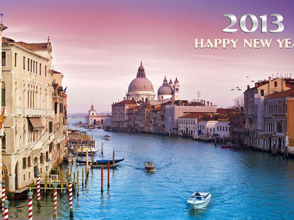 2013 New Year theme creative wallpaper(2) #14 - 1024x768