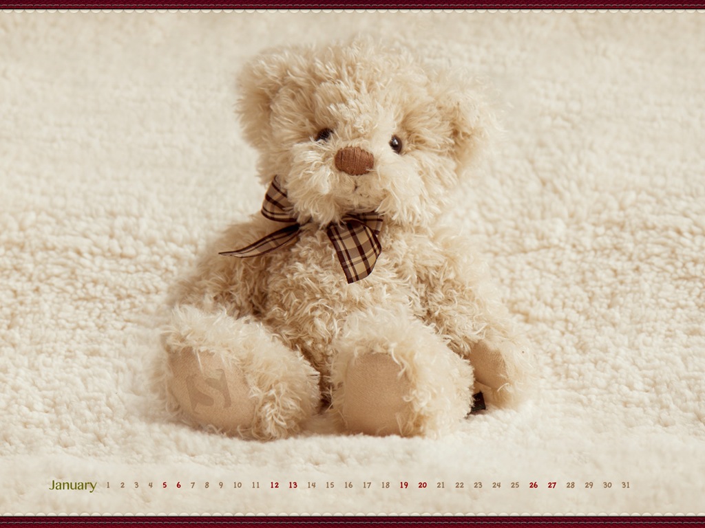 Januar 2013 Kalender Wallpaper (2) #12 - 1024x768