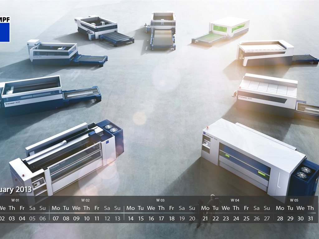 2013年1月 月曆壁紙(二) #19 - 1024x768