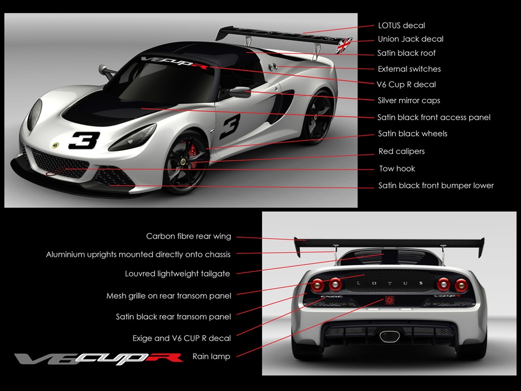 2013 Lotus Exige V6 Cup R 莲花跑车 高清壁纸10 - 1024x768