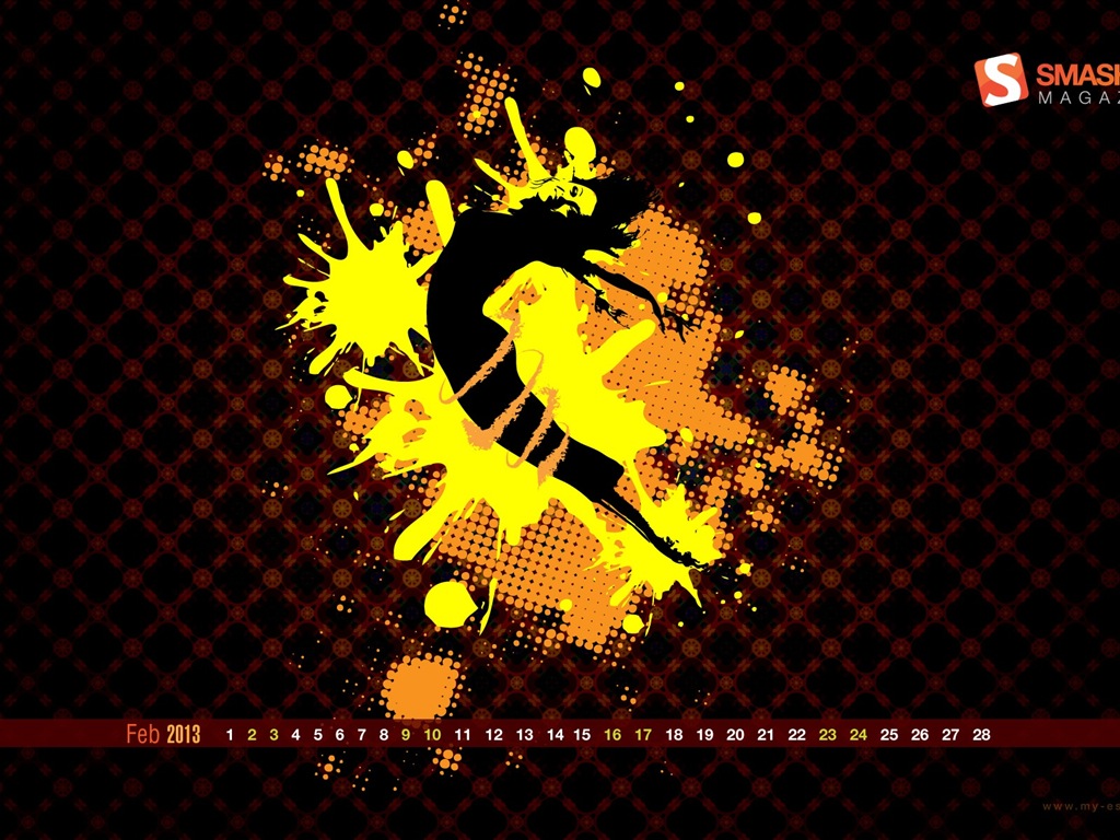 2013年2月 月曆壁紙(一) #11 - 1024x768