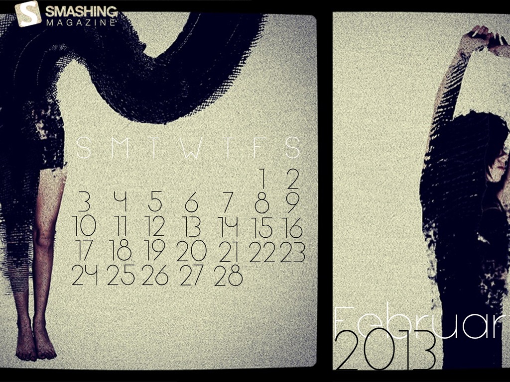 02 2013 Calendar fondo de pantalla (2) #10 - 1024x768