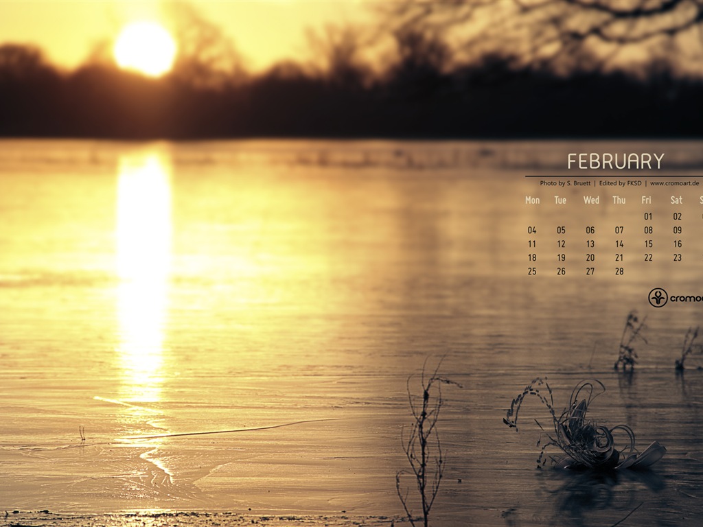 February 2013 Calendar wallpaper (2) #20 - 1024x768