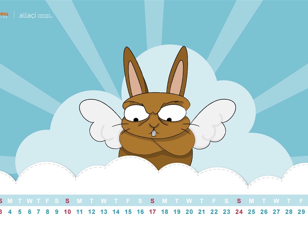 2013年3月 月曆壁紙(一) #18 - 1024x768