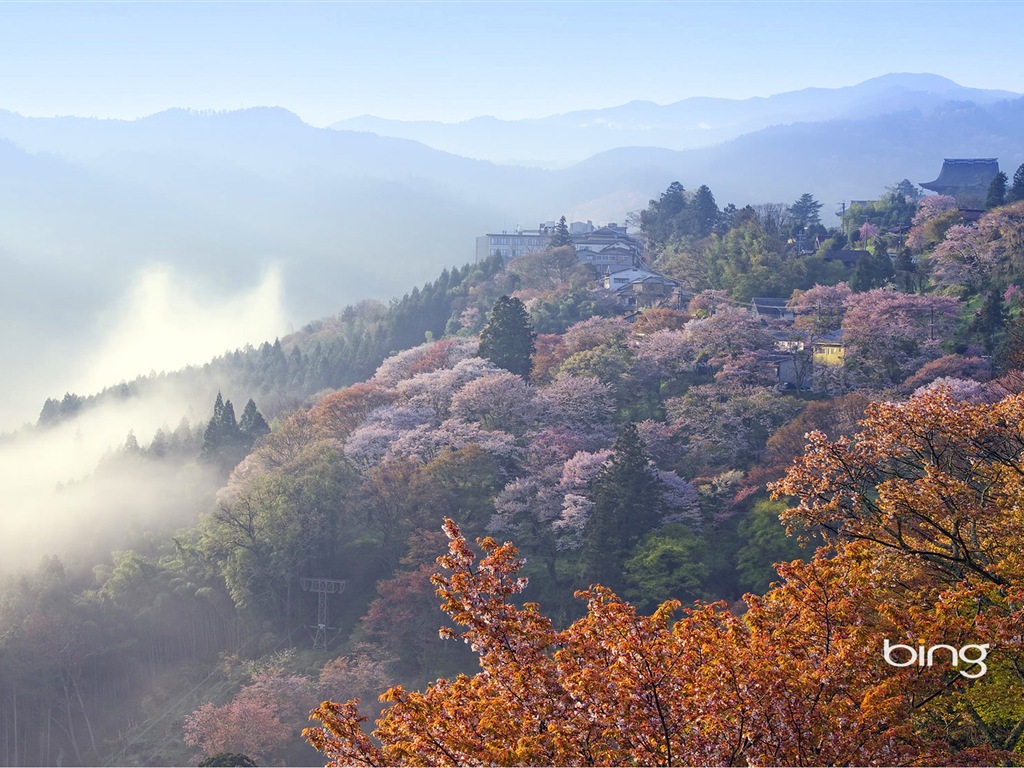 Microsoft Bing écran HD: Japonais papier peint thème du paysage #12 - 1024x768