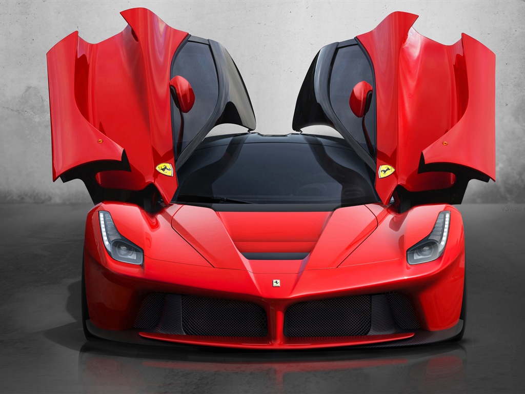 2013 Ferrari LaFerrari 法拉利LaFerrari红色超级跑车高清壁纸1 - 1024x768