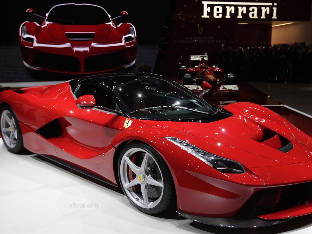 2013 Ferrari LaFerrari red supercar HD wallpapers #2 - 1024x768