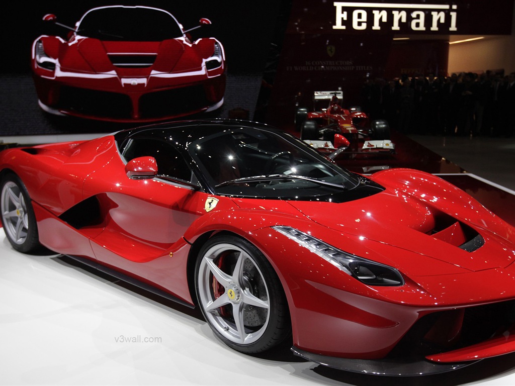 2013 Ferrari LaFerrari 法拉利LaFerrari红色超级跑车高清壁纸2 - 1024x768