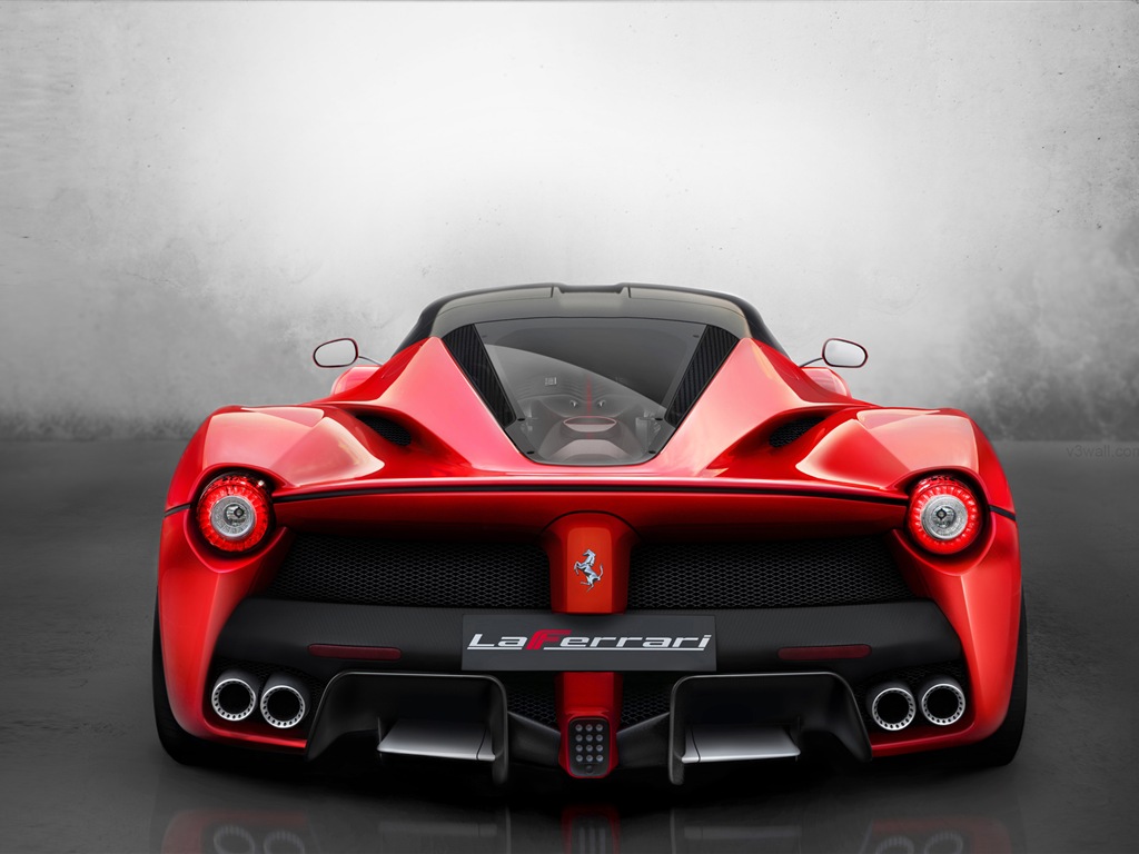 2013 페라리 LaFerrari 붉은 supercar HD 배경 화면 #5 - 1024x768