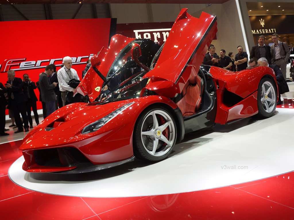 2013 Ferrari LaFerrari 法拉利LaFerrari红色超级跑车高清壁纸9 - 1024x768