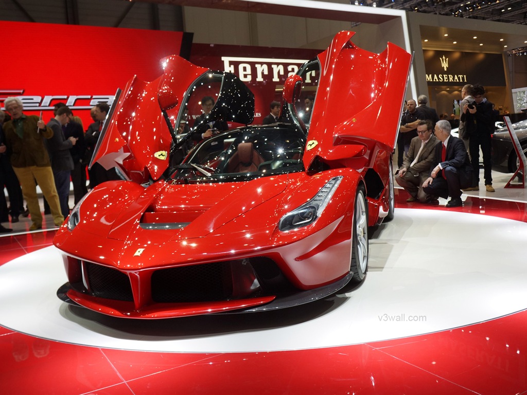 2013 Ferrari LaFerrari red supercar HD wallpapers #10 - 1024x768