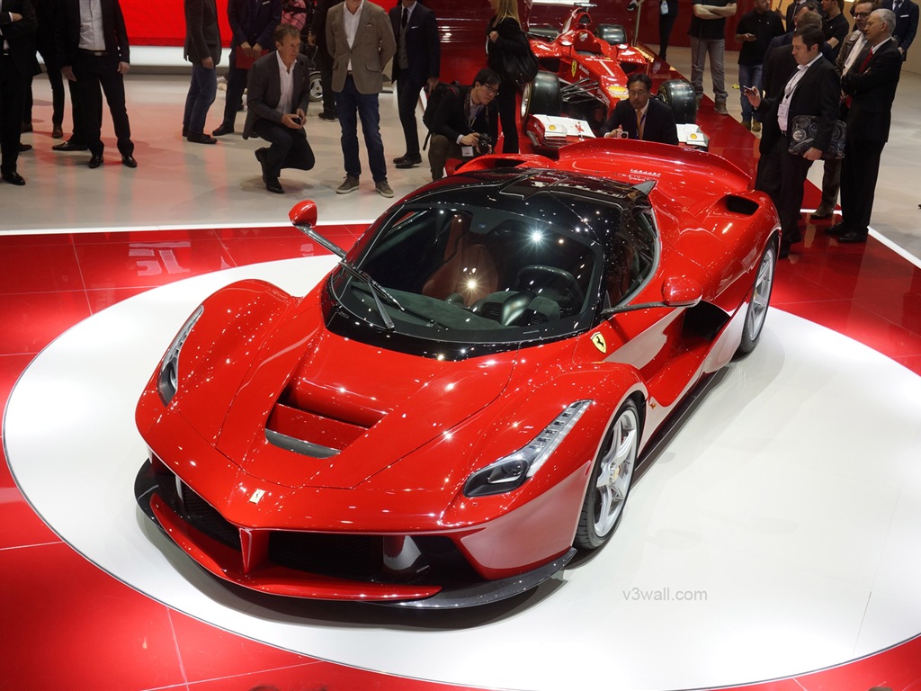 2013 페라리 LaFerrari 붉은 supercar HD 배경 화면 #12 - 1024x768