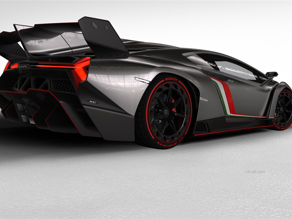 2013 람보르기니 Veneno 고급 supercar HD 배경 화면 #2 - 1024x768