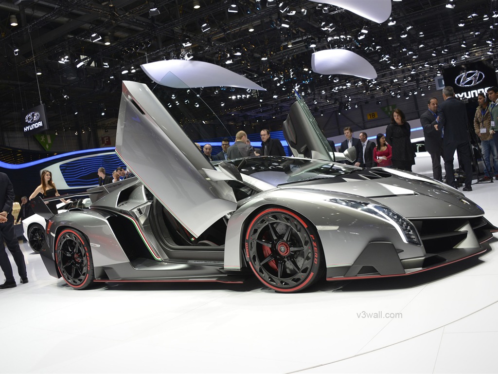 2013 Lamborghini Veneno 兰博基尼Veneno豪华超级跑车高清壁纸12 - 1024x768