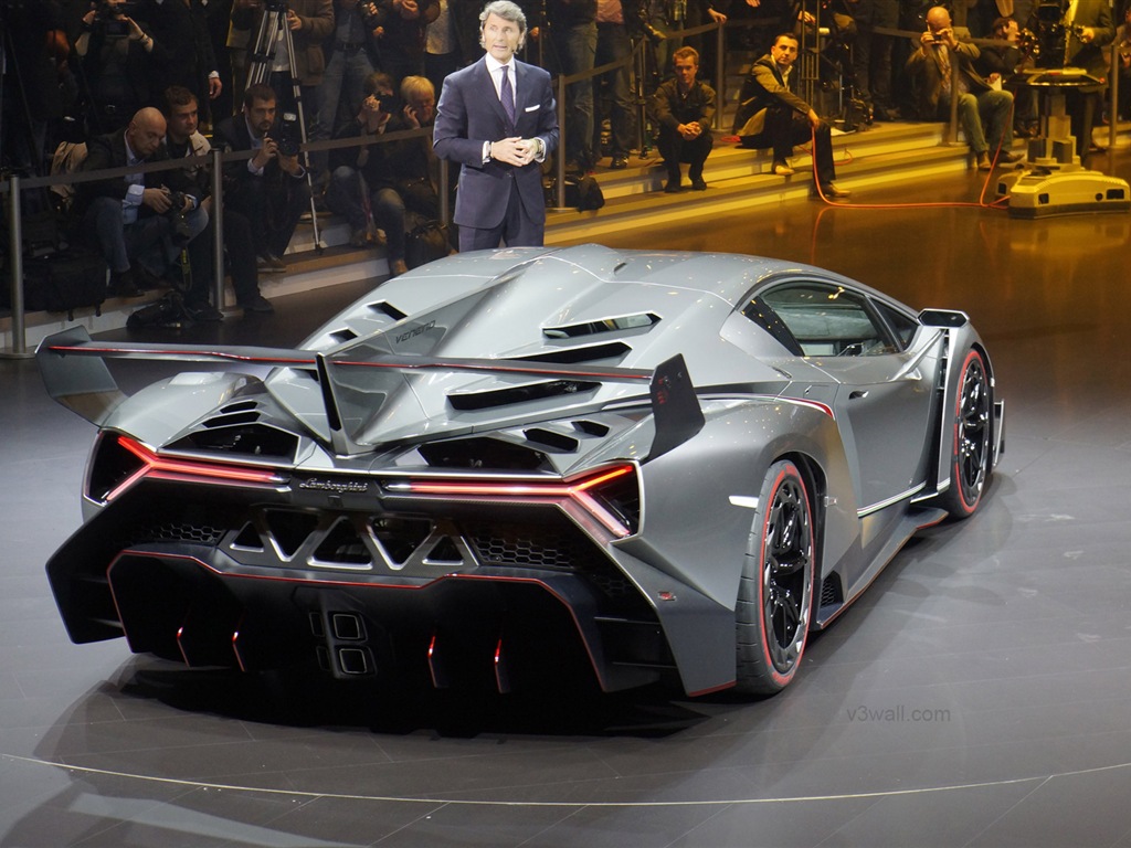 2013 람보르기니 Veneno 고급 supercar HD 배경 화면 #13 - 1024x768