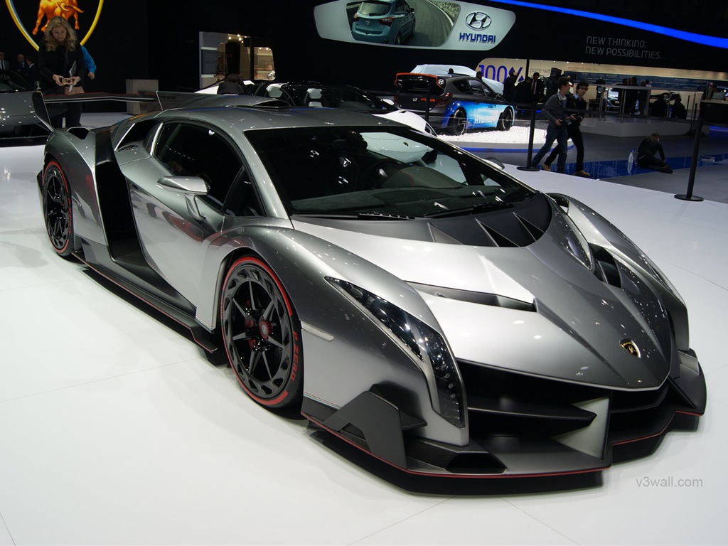 2013 람보르기니 Veneno 고급 supercar HD 배경 화면 #18 - 1024x768