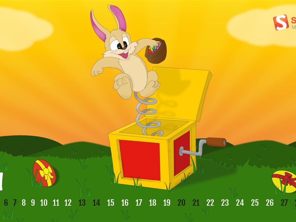 2013年4月 月曆壁紙(一) #15 - 1024x768