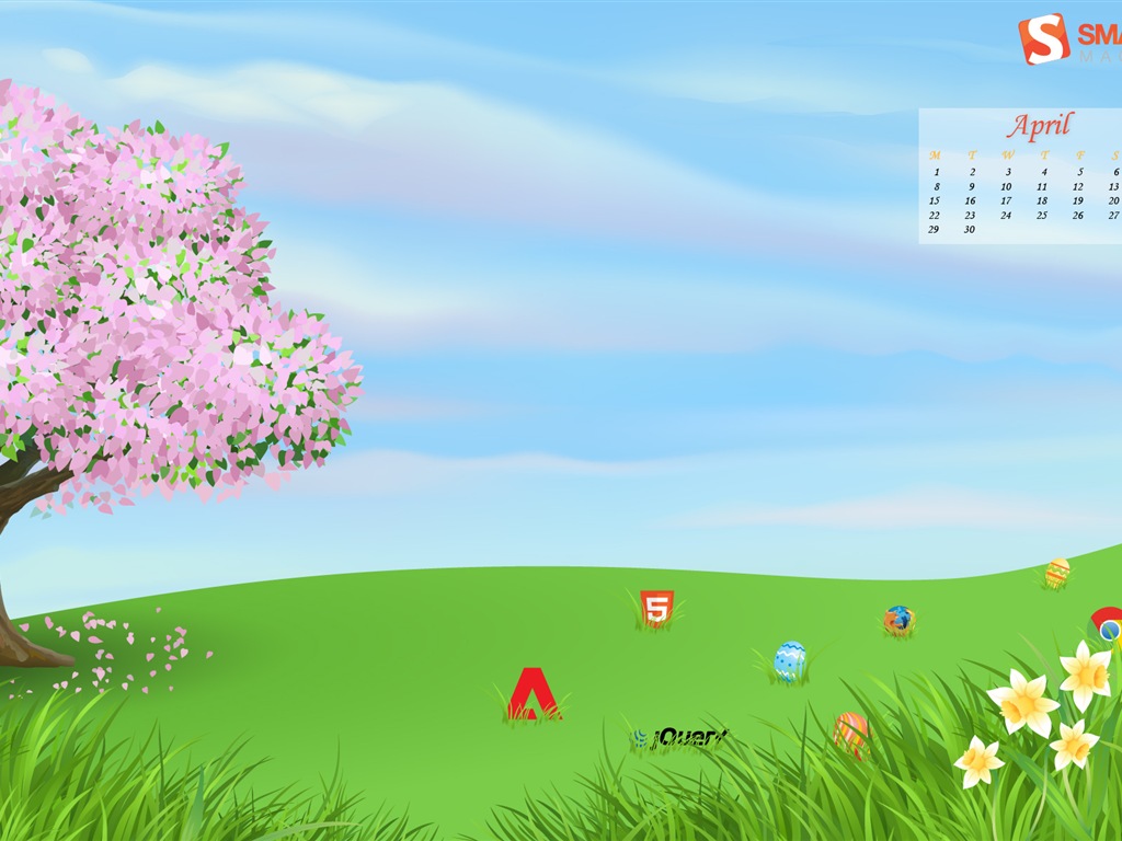 2013年4月 月曆壁紙(一) #21 - 1024x768