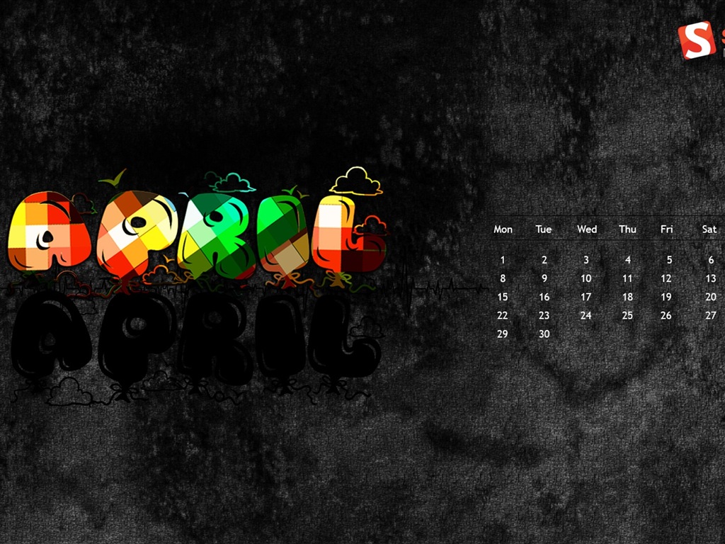 2013年4月 月曆壁紙(二) #8 - 1024x768
