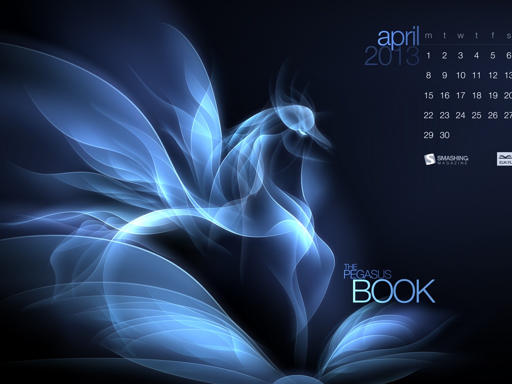 April 2013 Kalender Wallpaper (2) #21 - 1024x768