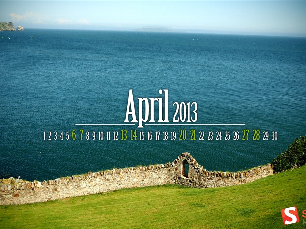 2013年4月 月曆壁紙(二) #25 - 1024x768