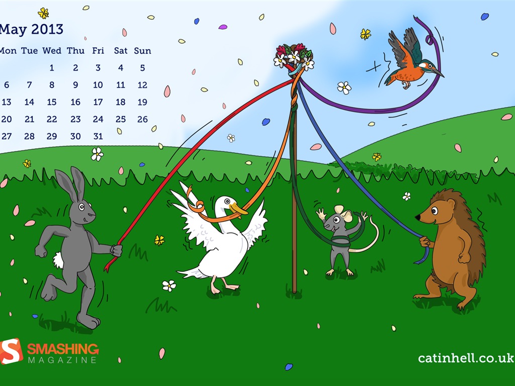 2013年5月 月曆壁紙(二) #3 - 1024x768
