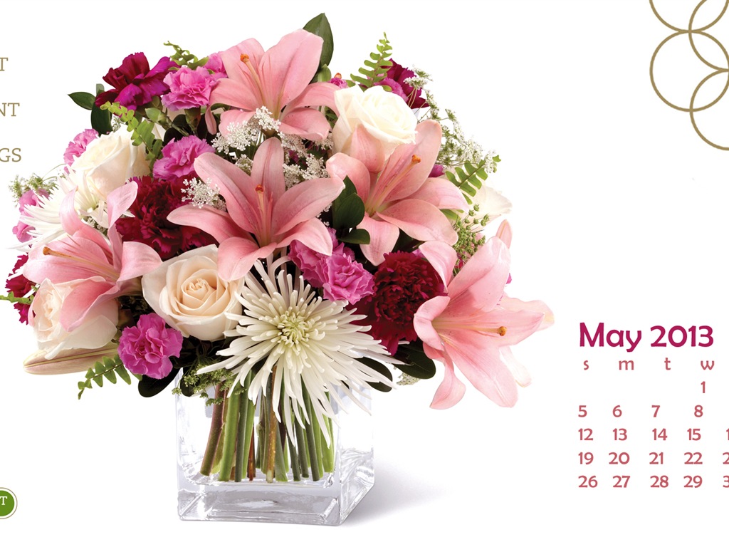 May 2013 calendar wallpaper (2) #22 - 1024x768