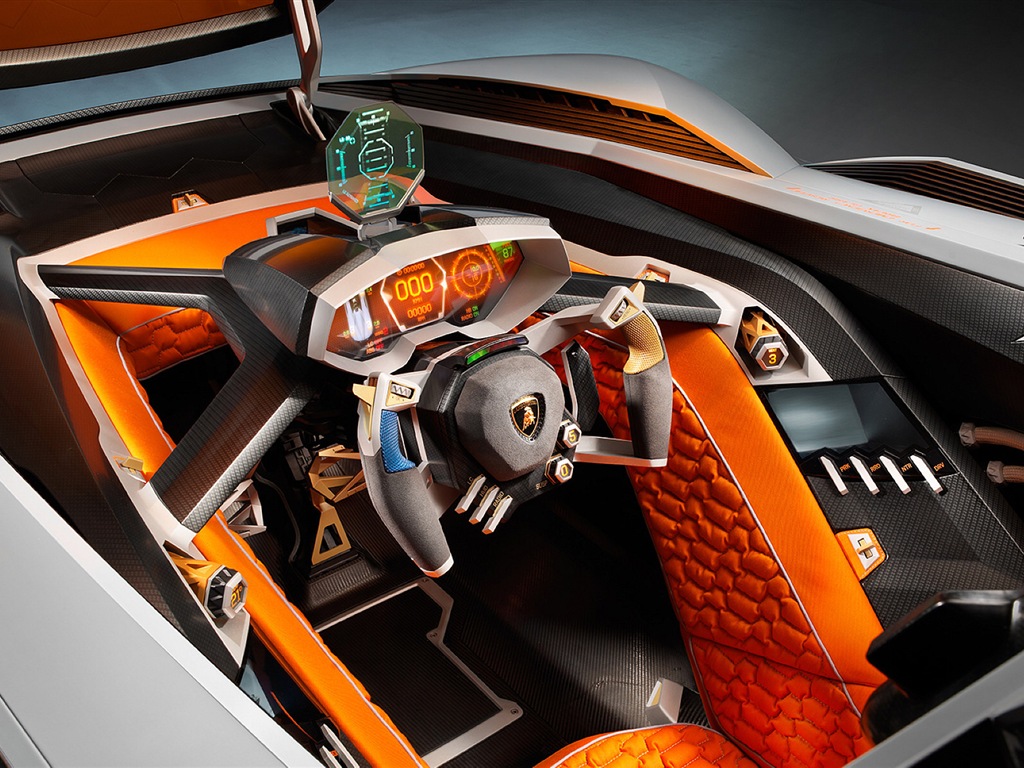 Lamborghini Egoista Concept 蘭博基尼Egoista概念超級跑車 高清壁紙 #3 - 1024x768