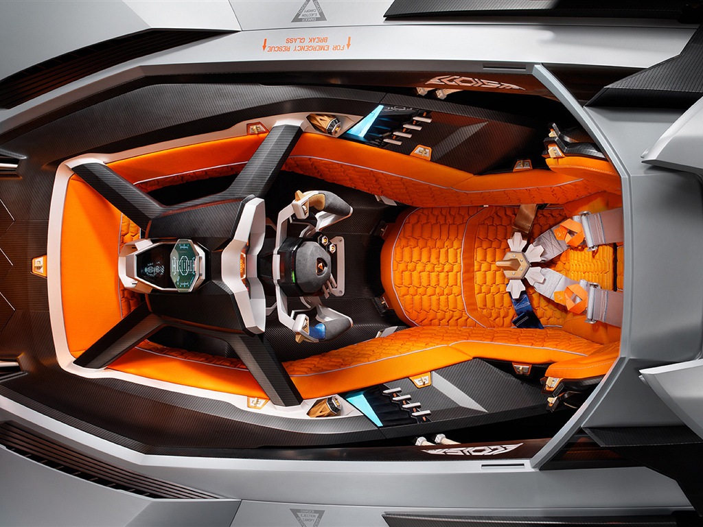 Lamborghini Egoista Concept 兰博基尼Egoista概念超级跑车 高清壁纸4 - 1024x768