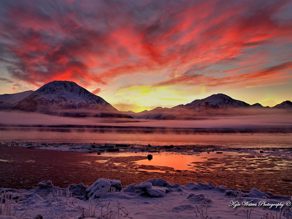 Windows 8 es el tema de fondo de pantalla: Alaska Paisaje #11 - 1024x768