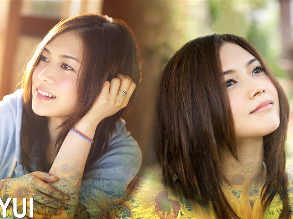 Japanese singer Yoshioka Yui HD wallpapers #10 - 1024x768