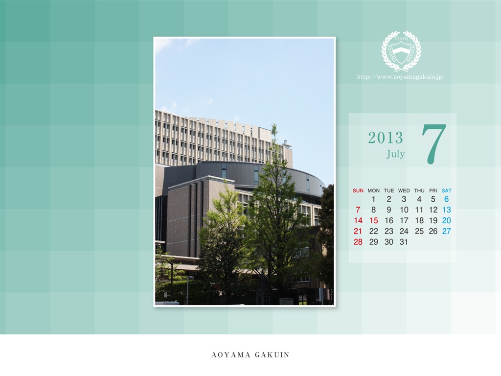 Juli 2013 Kalender Wallpaper (1) #8 - 1024x768