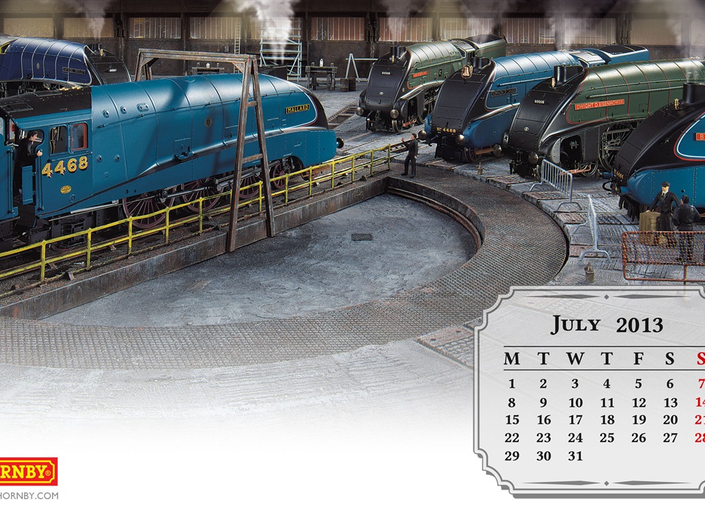 July 2013 calendar wallpaper (1) #10 - 1024x768