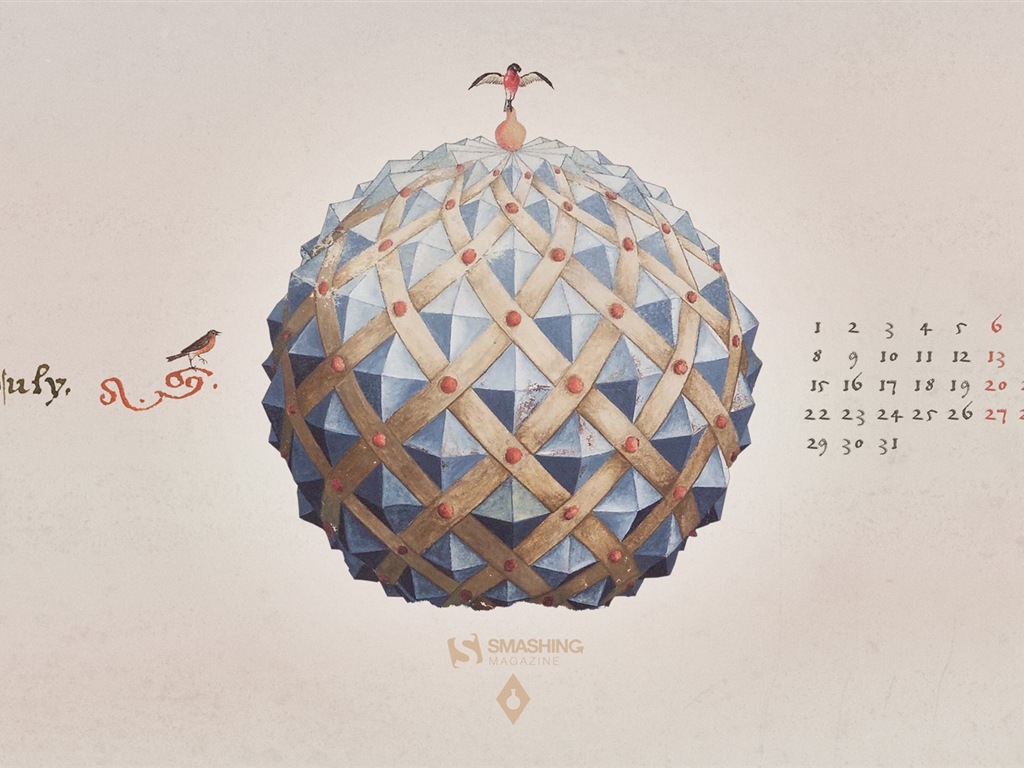 2013年7月 月曆壁紙(二) #12 - 1024x768