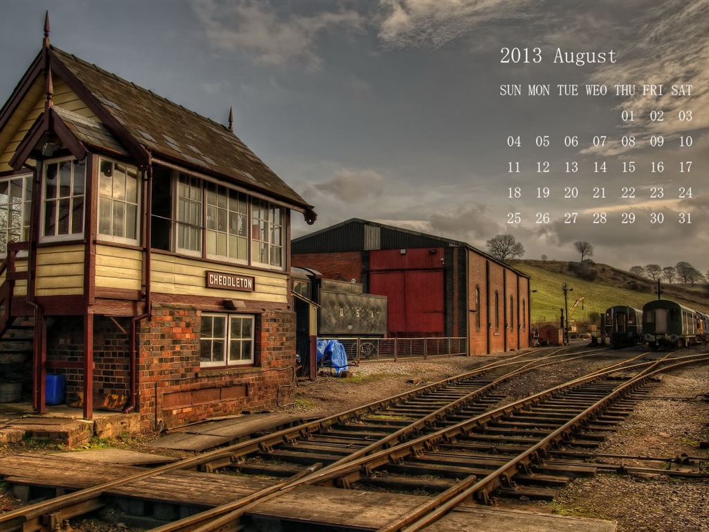 2013年8月 月曆壁紙(一) #4 - 1024x768