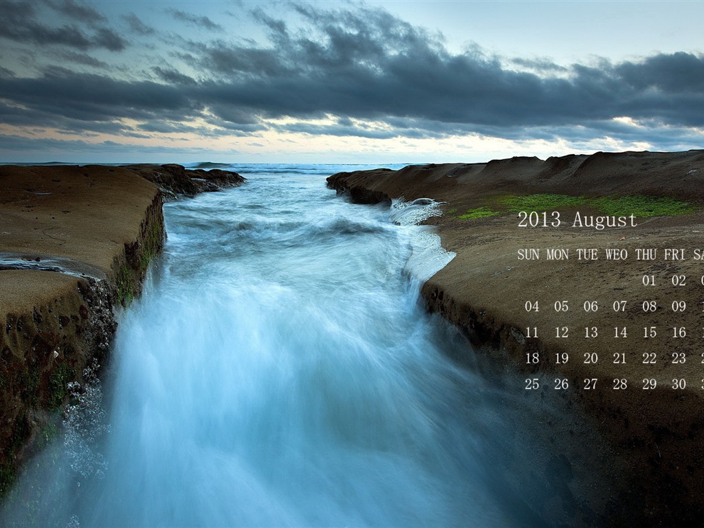 2013年8月 月曆壁紙(一) #9 - 1024x768