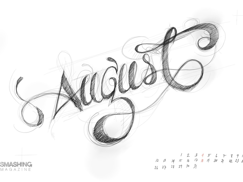 2013年8月 月曆壁紙(二) #5 - 1024x768