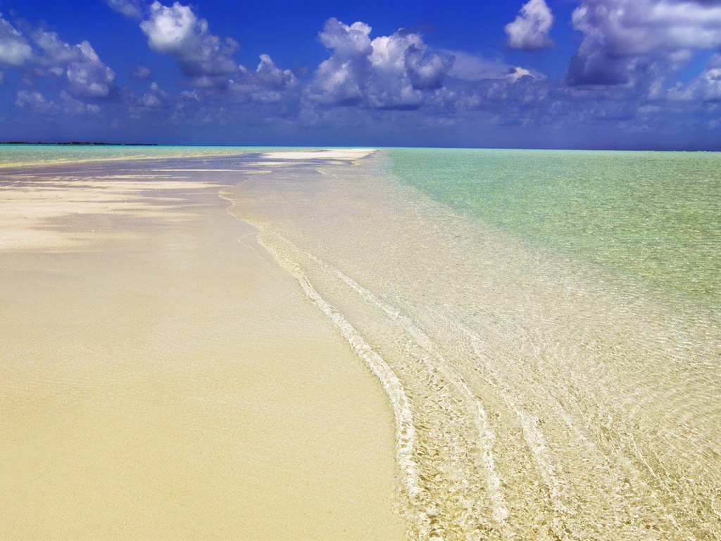 藍色大海海岸風景 高清壁紙 #5 - 1024x768