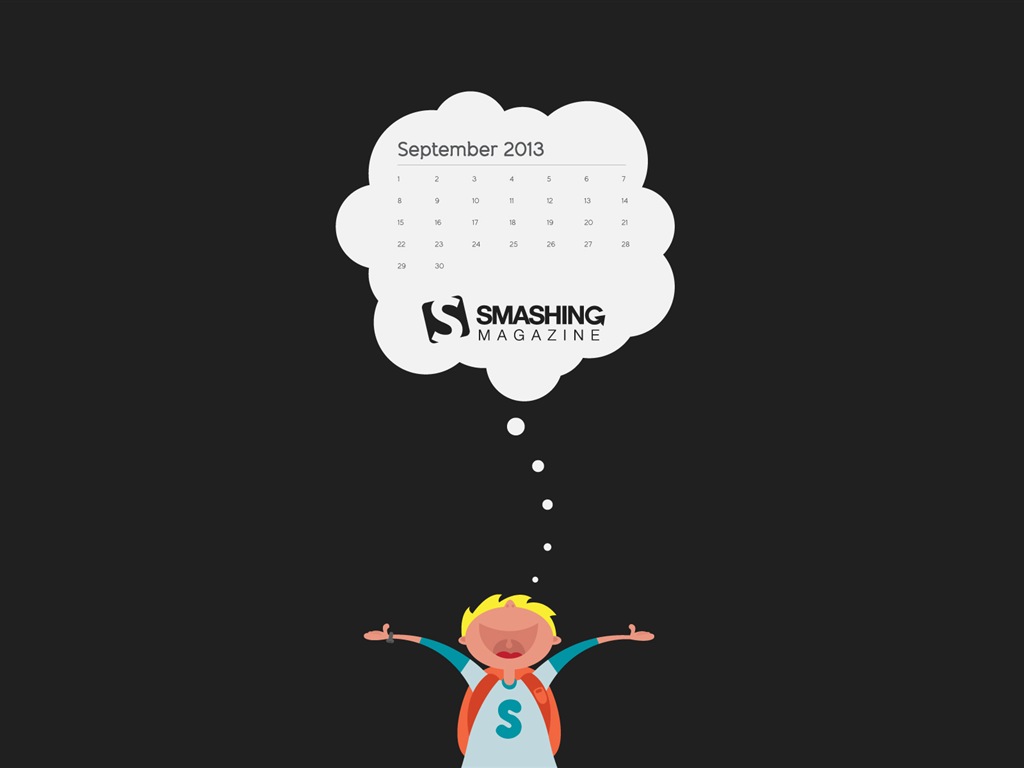 September 2013 Calendar wallpaper (2) #3 - 1024x768