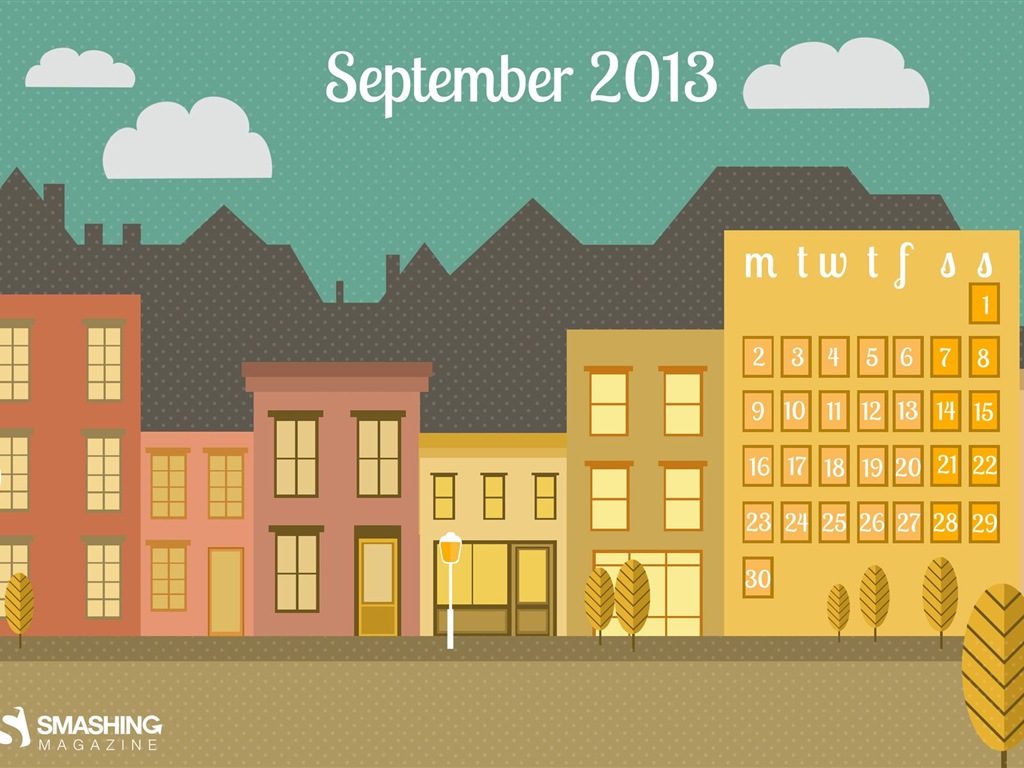 September 2013 Calendar wallpaper (2) #16 - 1024x768