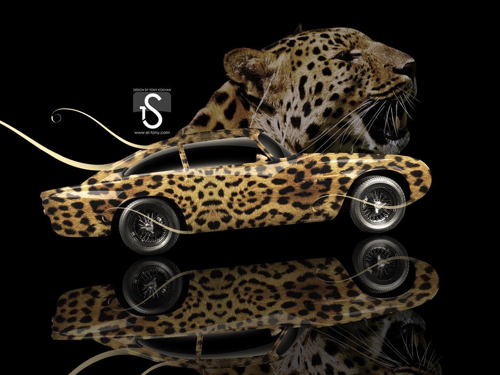 夢幻創意汽車設計壁紙，動物汽車 #9 - 1024x768